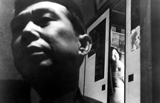 THE PORNOGRAPHERS, (aka JINRUIGAKI NYUMON: EROGOTOSHITACHI YORI), from left: Shoichi Ozawa, Keiko Sagawa, 1966